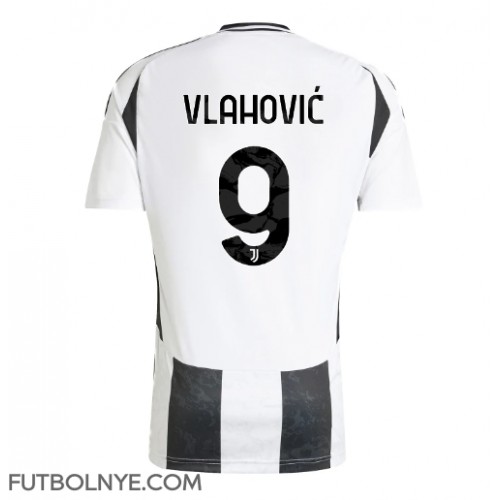 Camiseta Juventus Dusan Vlahovic #9 Primera Equipación 2024-25 manga corta